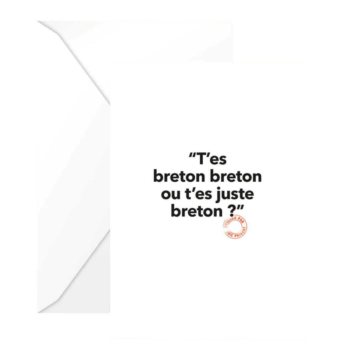Carte Postale Loic Prigent T'es Breton Breton