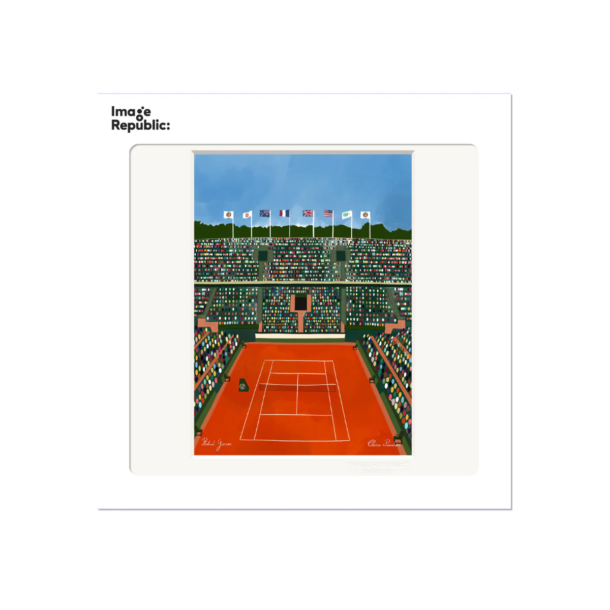 Affiche Clara Panetier N°11 - Roland Garros - 22 x 22 cm