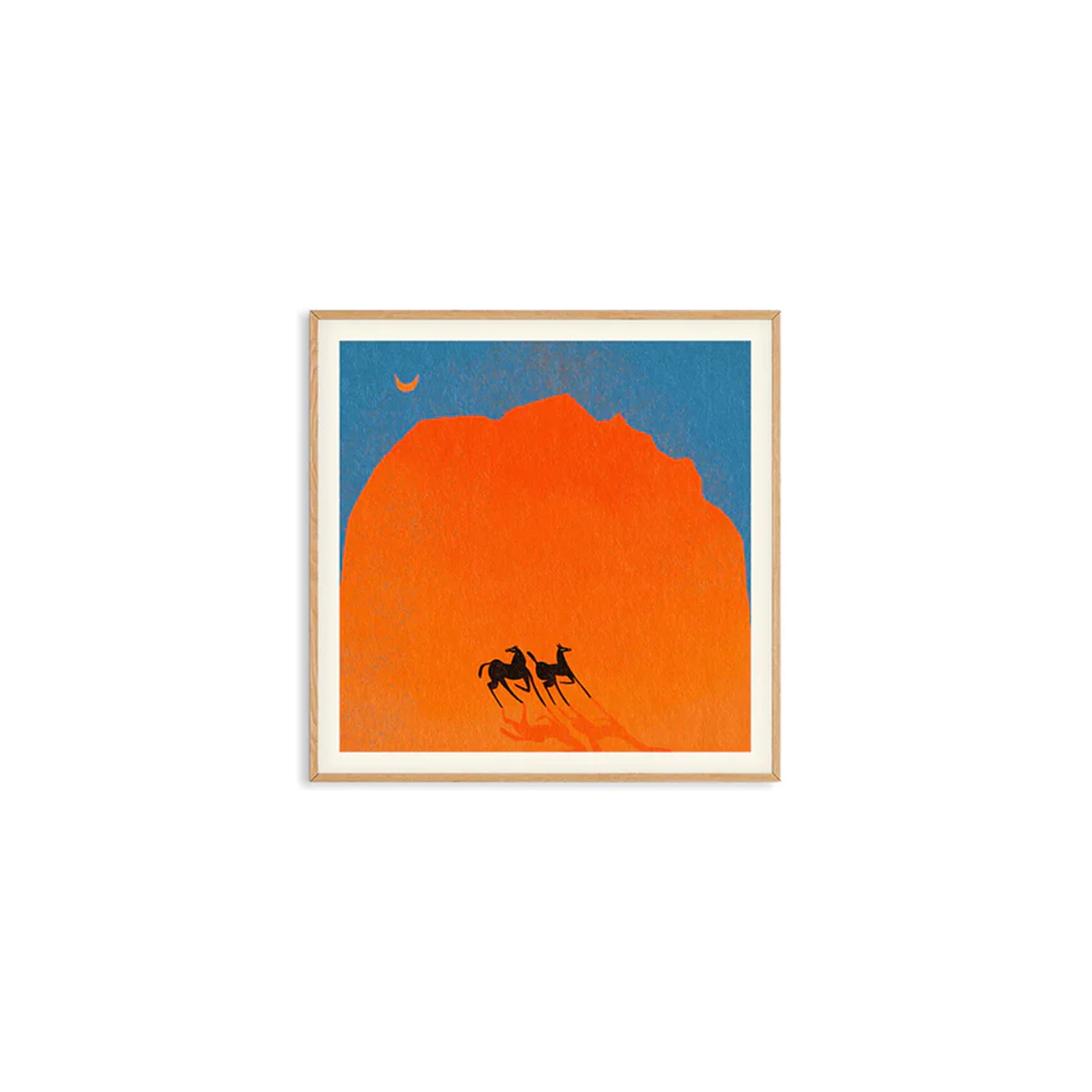 Affiche Enik? Eged - Horses of Wadi Rum - 50 x 50 cm