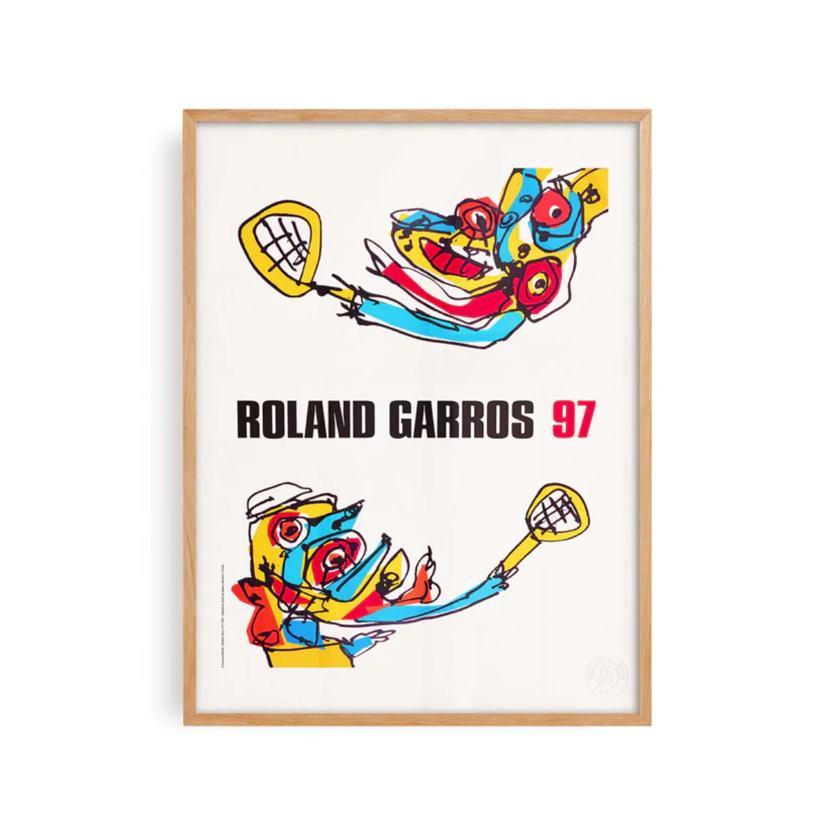 Affiche Roland-Garros 1997 - Antonio Saura - 30 x 40 cm