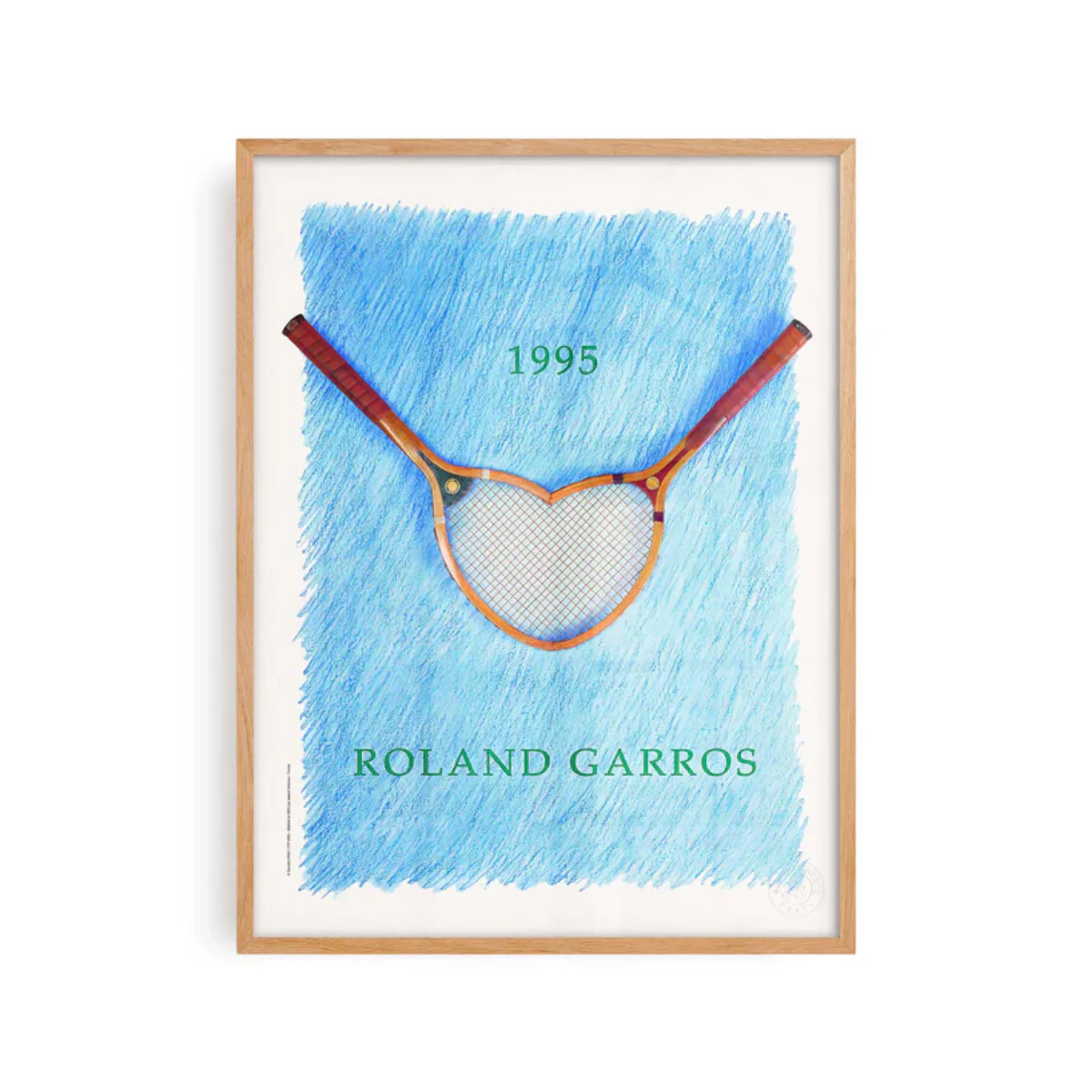 Affiche Roland-Garros 1995 - Donald Lipski - 30 x 40 cm