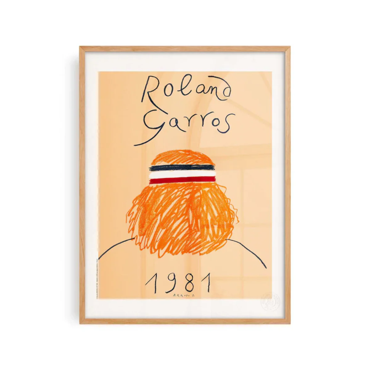 Affiche Roland-Garros 1981 - Eduardo Arroyo - 30 x 40 cm