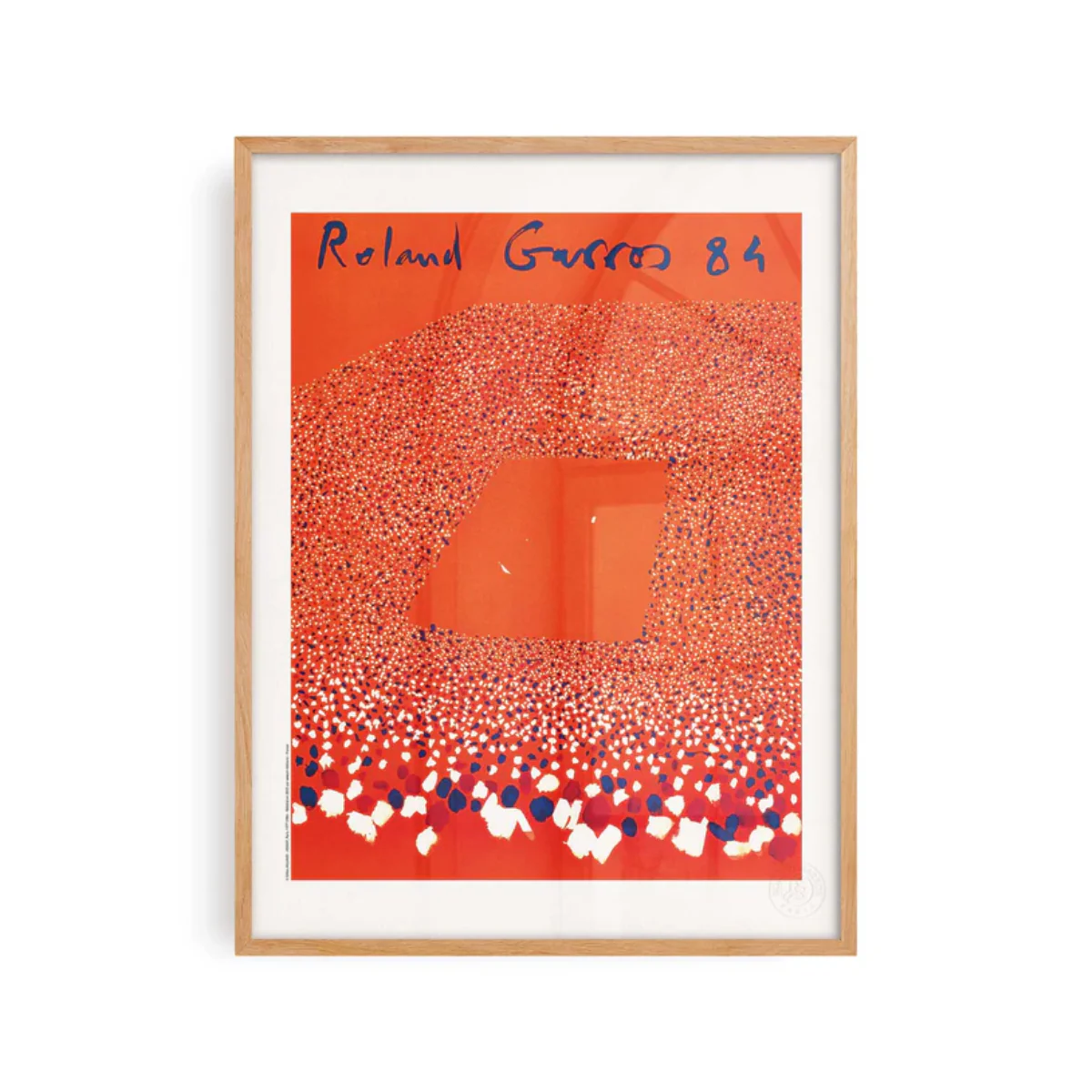 Affiche Roland-Garros 1984 - Gilles Aillaud - 30 x 40 cm