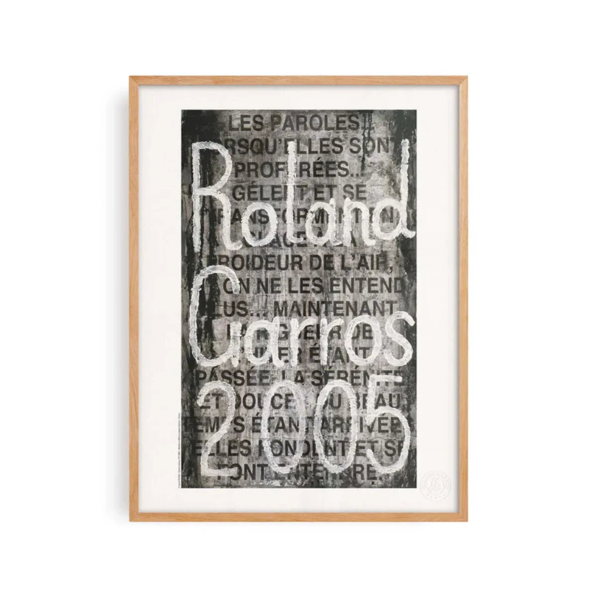 Affiche Roland-Garros 2005 - Jaume Plensa - 30 x 40 cm