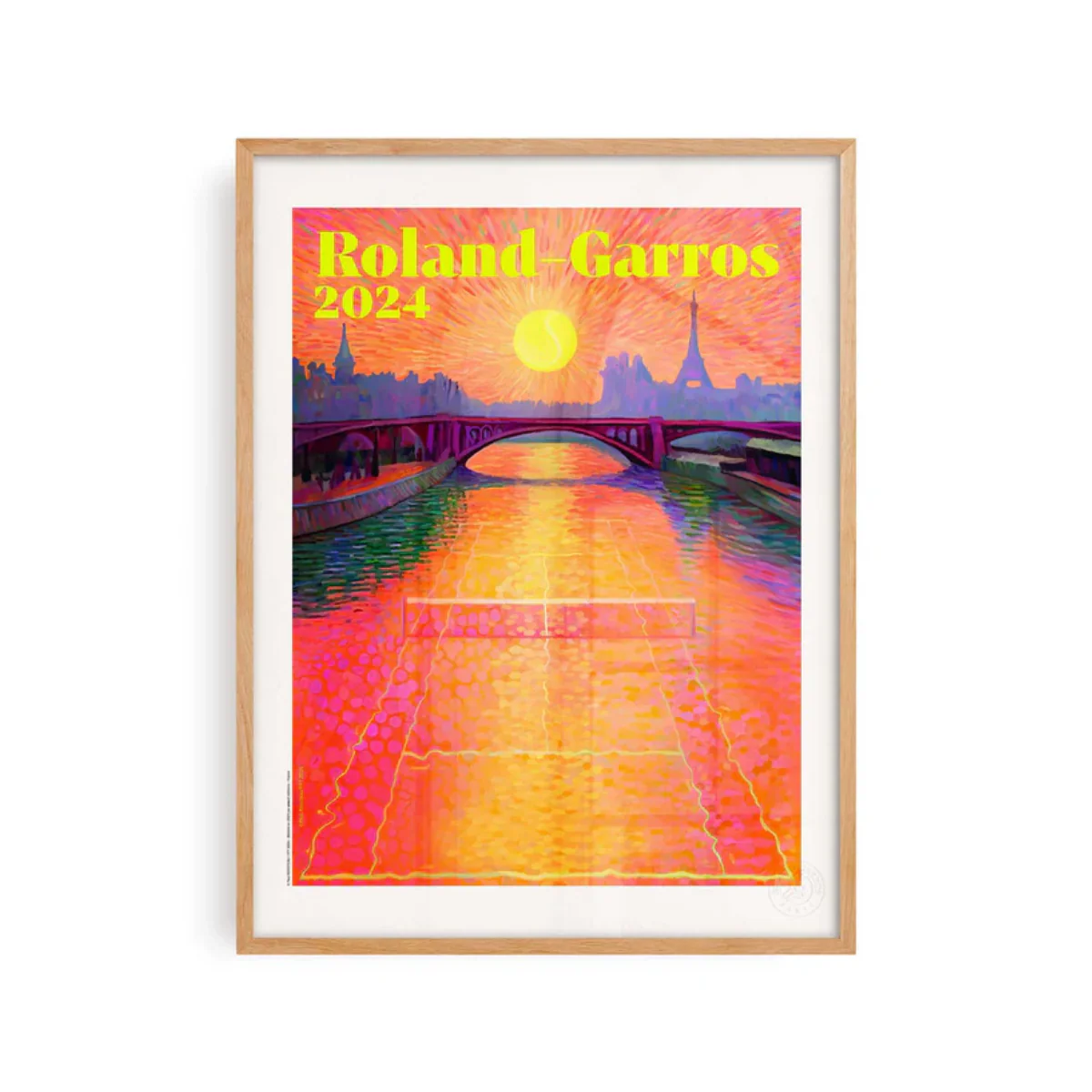 Affiche Roland-Garros 2024 - Paul Rousteau - 30 x 40 cm