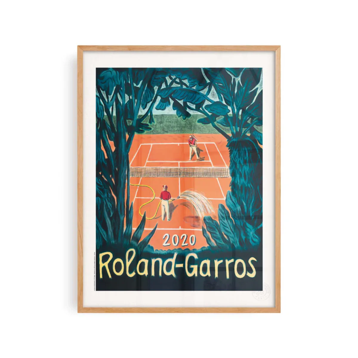 Affiche Roland-Garros 2020 - Pierre Seinturier - 30 x 40 cm