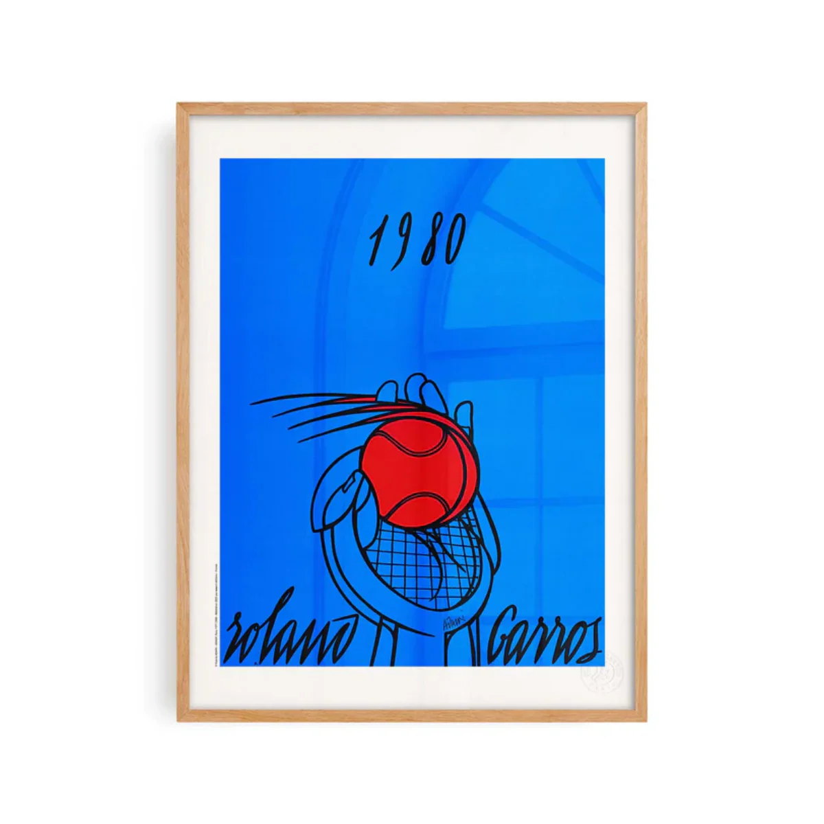 Affiche Roland-Garros 1980 - Valerio Adami - 30 x 40 cm