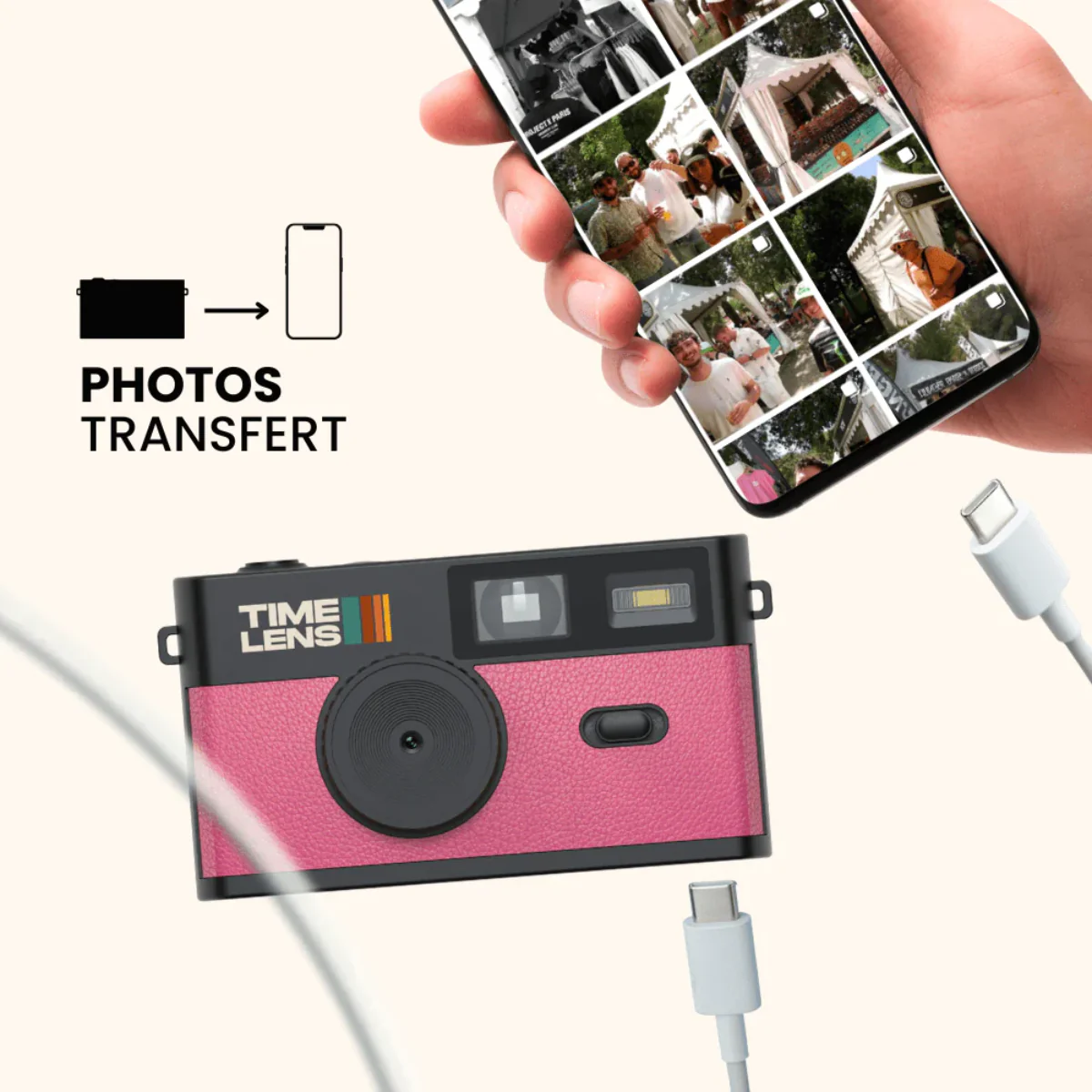 Appareil photo TimeLens® Rose - Image 2