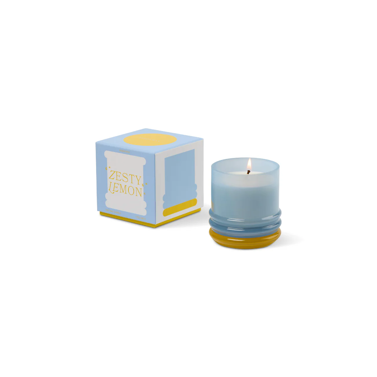 Bougie Stacked Blue and Yellow - Zesty Lemon - Image 6