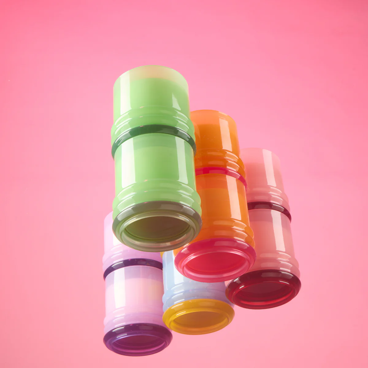 Bougie Stacked Pink and Red - Saffron Rose - Image 8