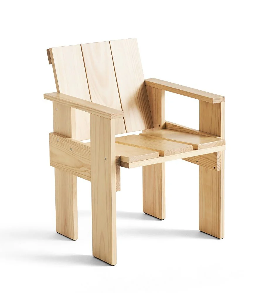 Chaise Dining Crate - Pinewood - 64 x 81 x 57,5 cm