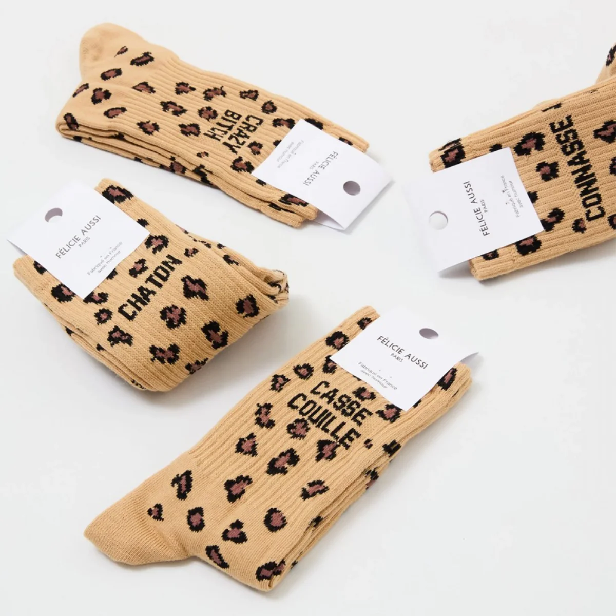 Chaussettes Connasse 36/40 - Léopard - Image 2