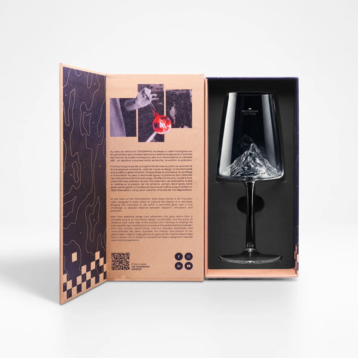 Coffret Verre à vin topographic Matterhorn - Image 4