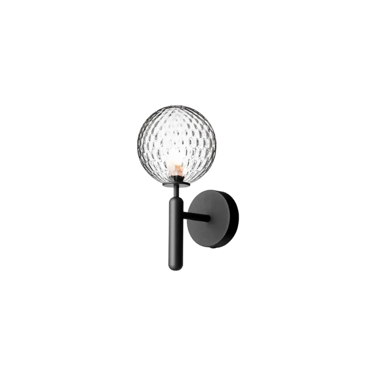 Lampe murale Miira - Rock grey / optic clear
