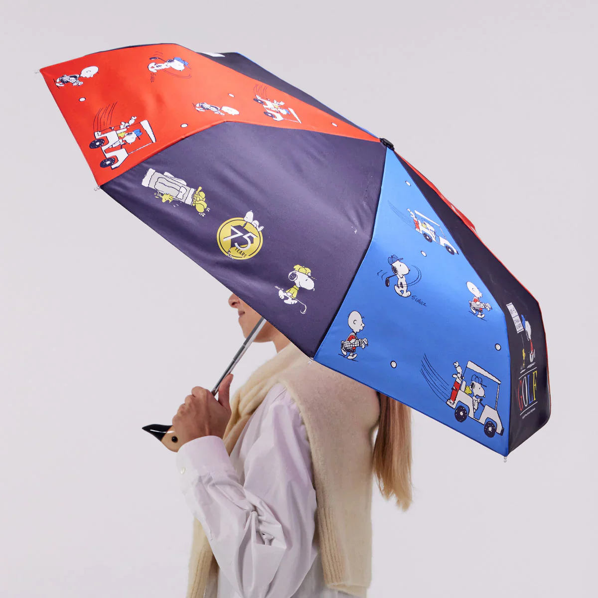 Parapluie à manche Tête de Canard - Snoopy Golf - Image 5