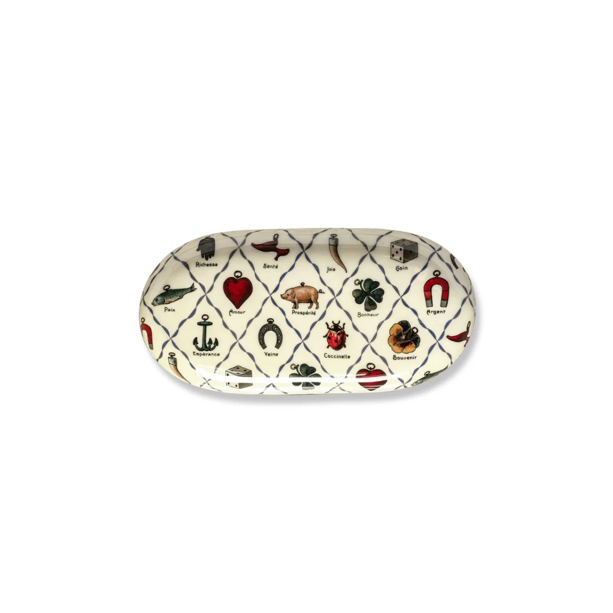 Plateau Ovale en Émail - Charms
