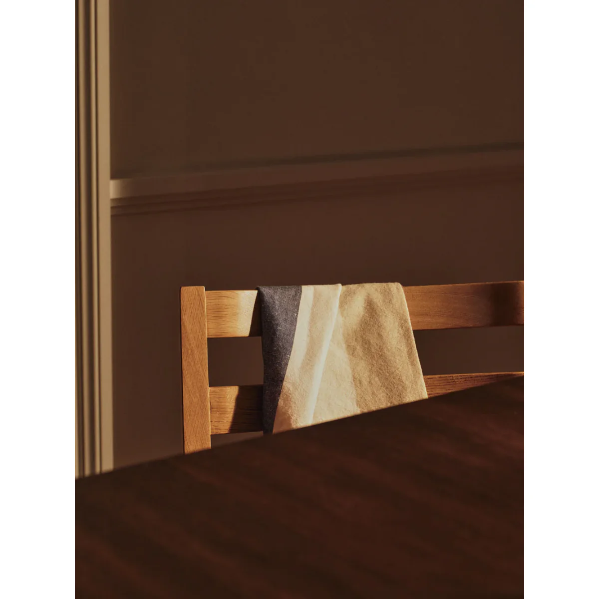 Serviette de cuisine - Hale Cashmere/Mocha/Indigo Blue - Image 2