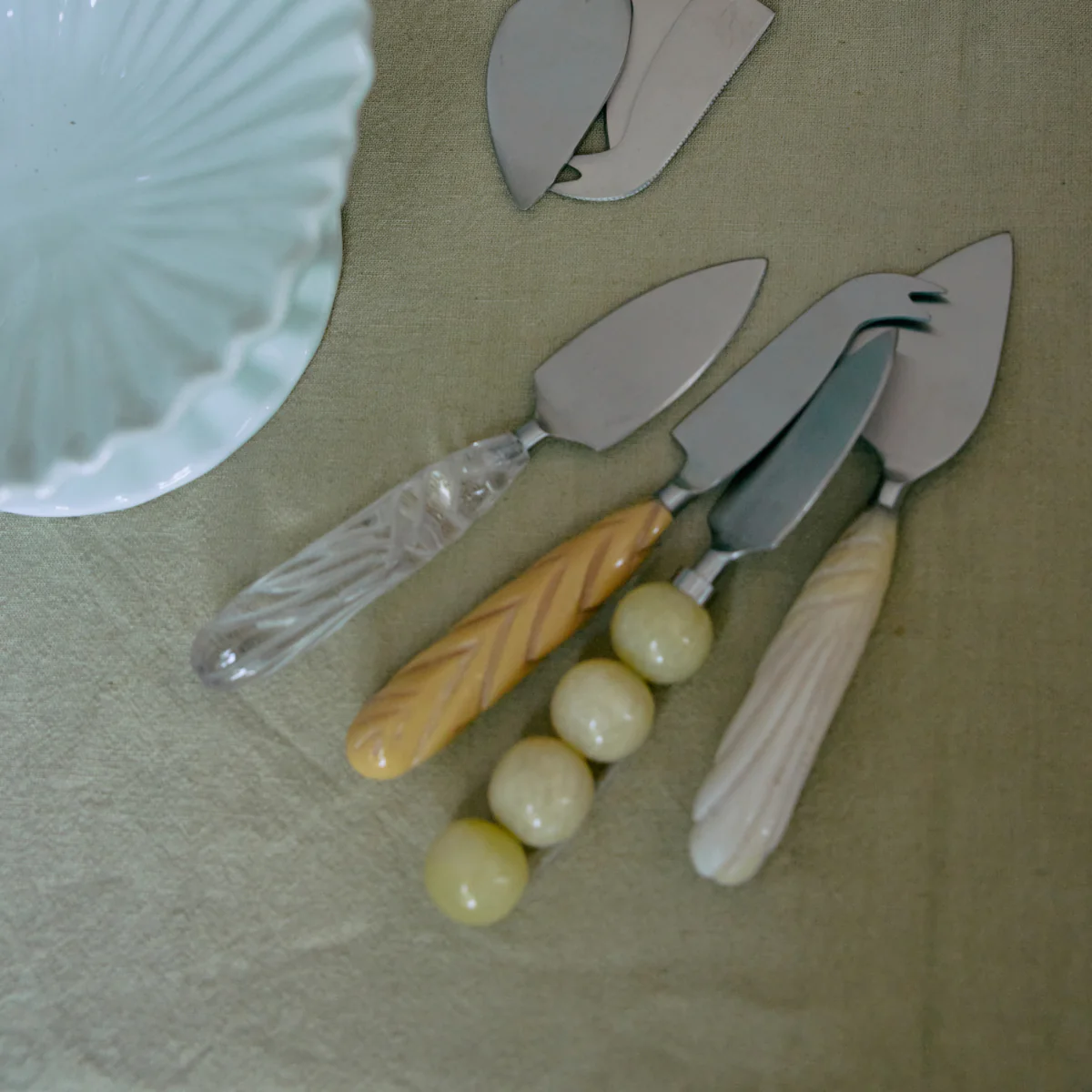 Set de 3 Couteaux à Fromage Cream - Image 2
