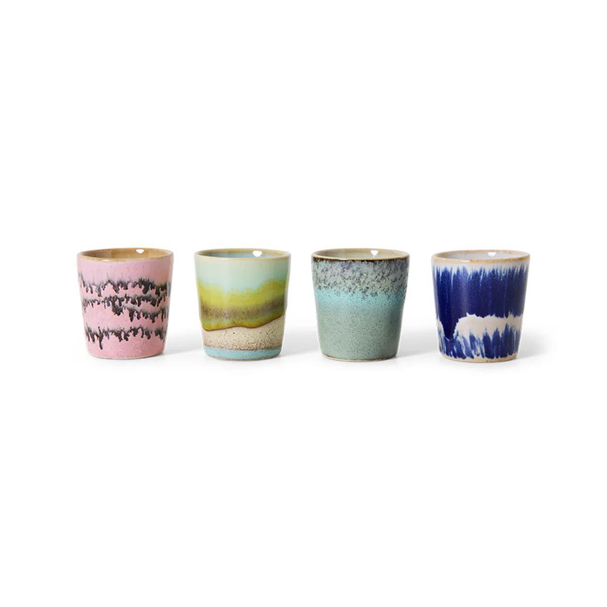 Set de 4 coquetiers 70s Vibrance
