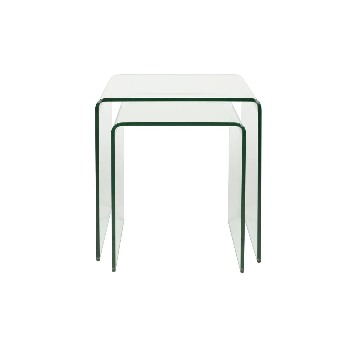 Table d'appoint Vetro Set de 2 - Transparent