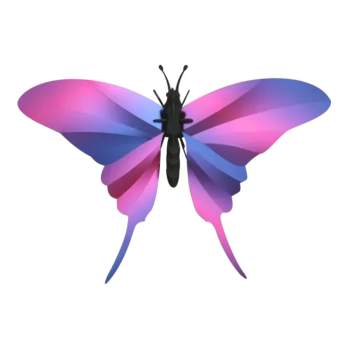 Trophée Origami Papillon Swordtail - Purple metallic